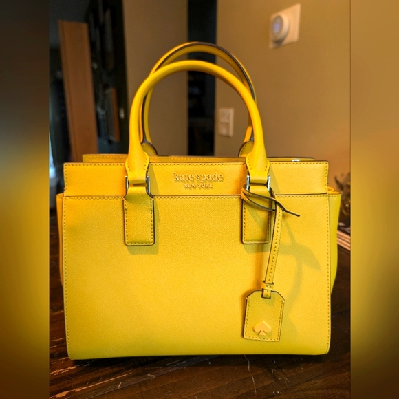 Kate Spade New York Cameron Medium Satchel Vibrant Canary NWT